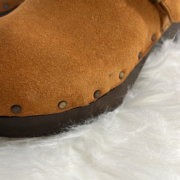 DR. SCHOLLS original collection, camel brown suede clogs, like new, 9M - Picture 4 of 8